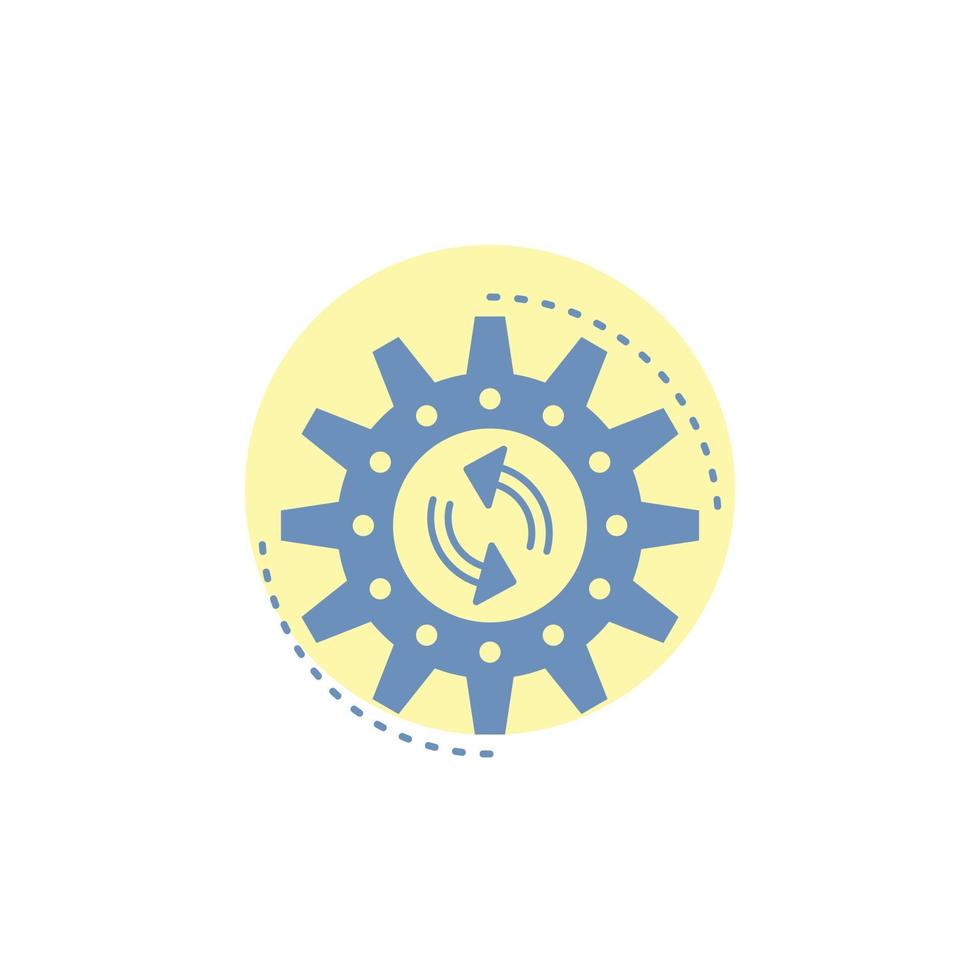 management, process, production, task, work Glyph Icon. vector