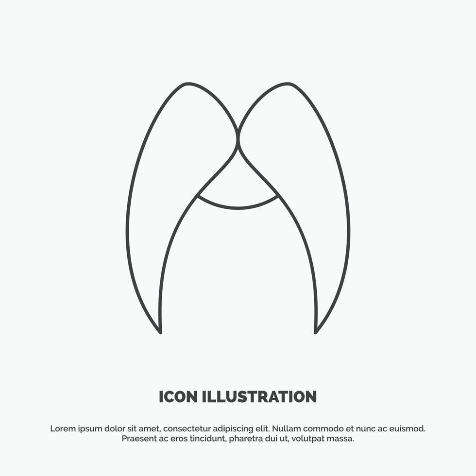 moustache. Hipster. movember. male. men Icon. Line vector gray symbol for UI and UX. website or mobile application