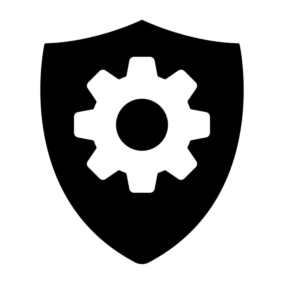 Unique design icon of security setting vector