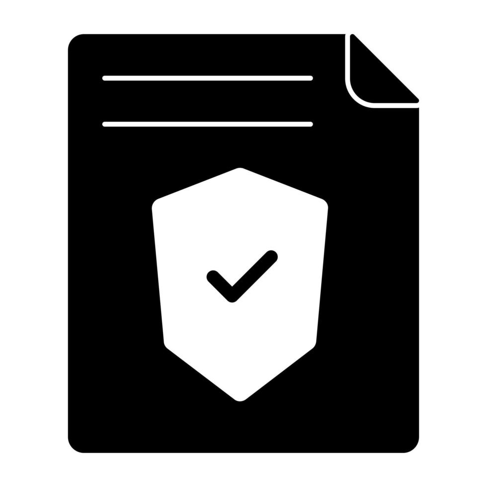 un diseño de icono de seguridad de archivos vector