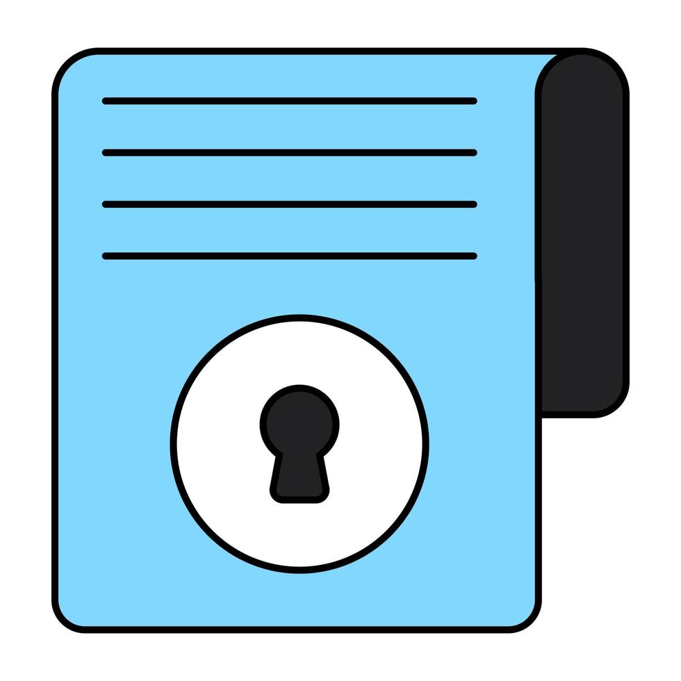 An icon design of secure file 12802760 Vector Art at Vecteezy