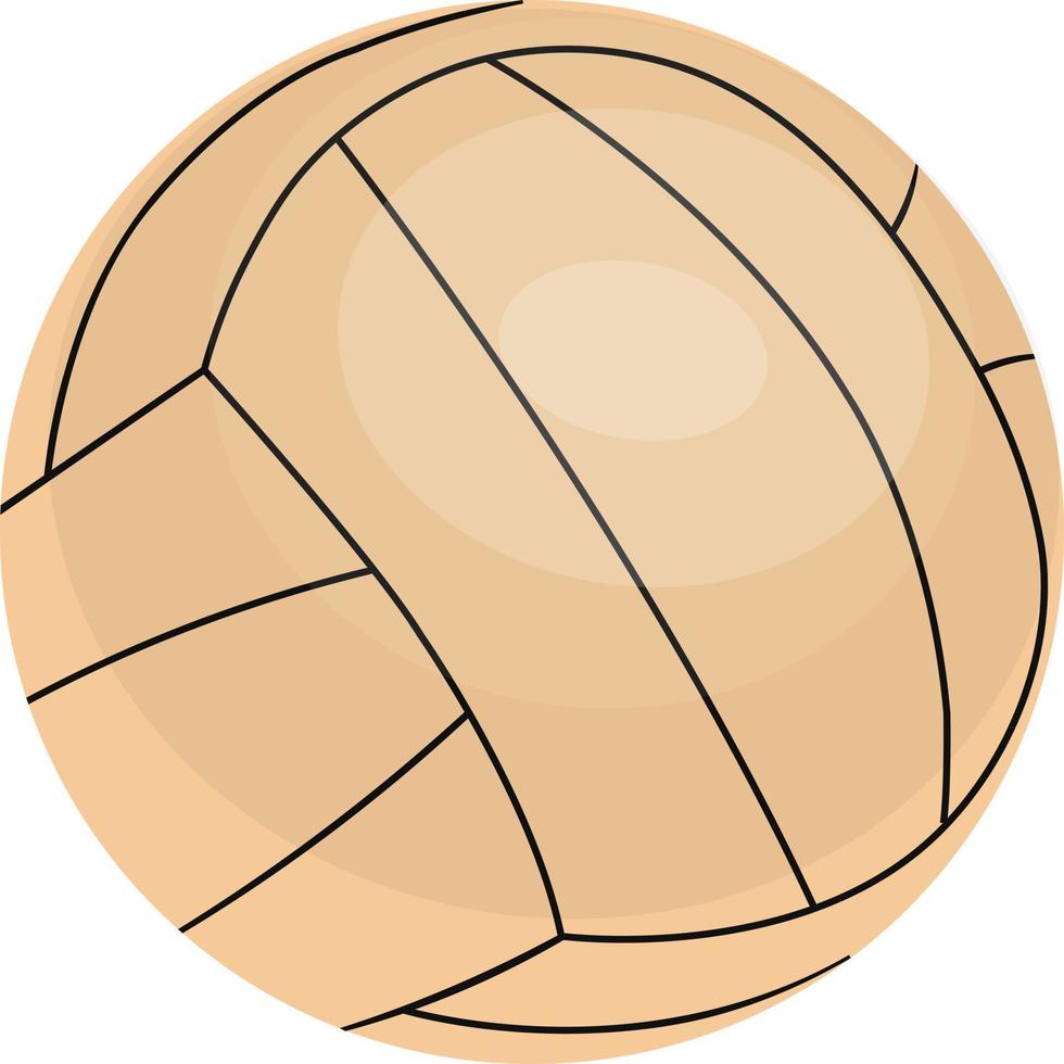 gráfico de ilustración de vector de voleibol plano