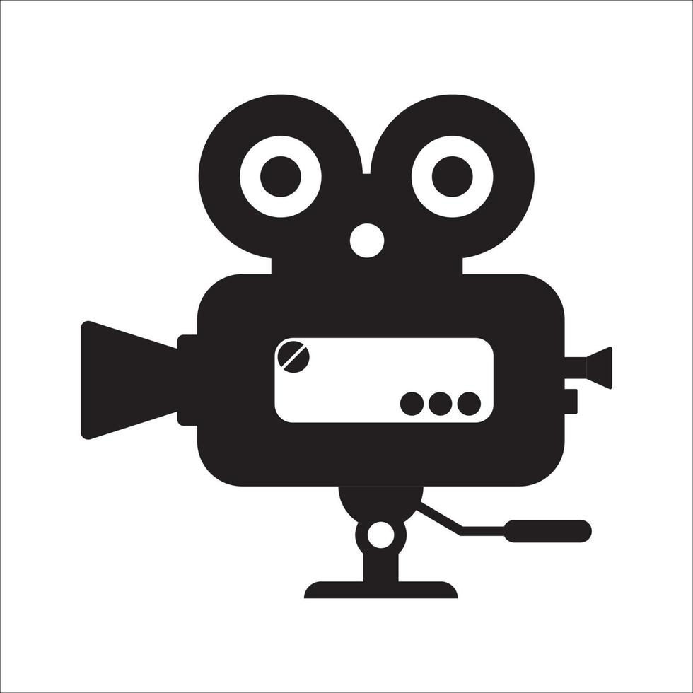 vector image of a video recording camera, this vector can be used for making logos, icons, and more