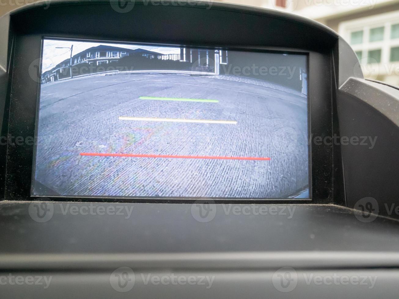 Car rear view video camera screen monitor display photo