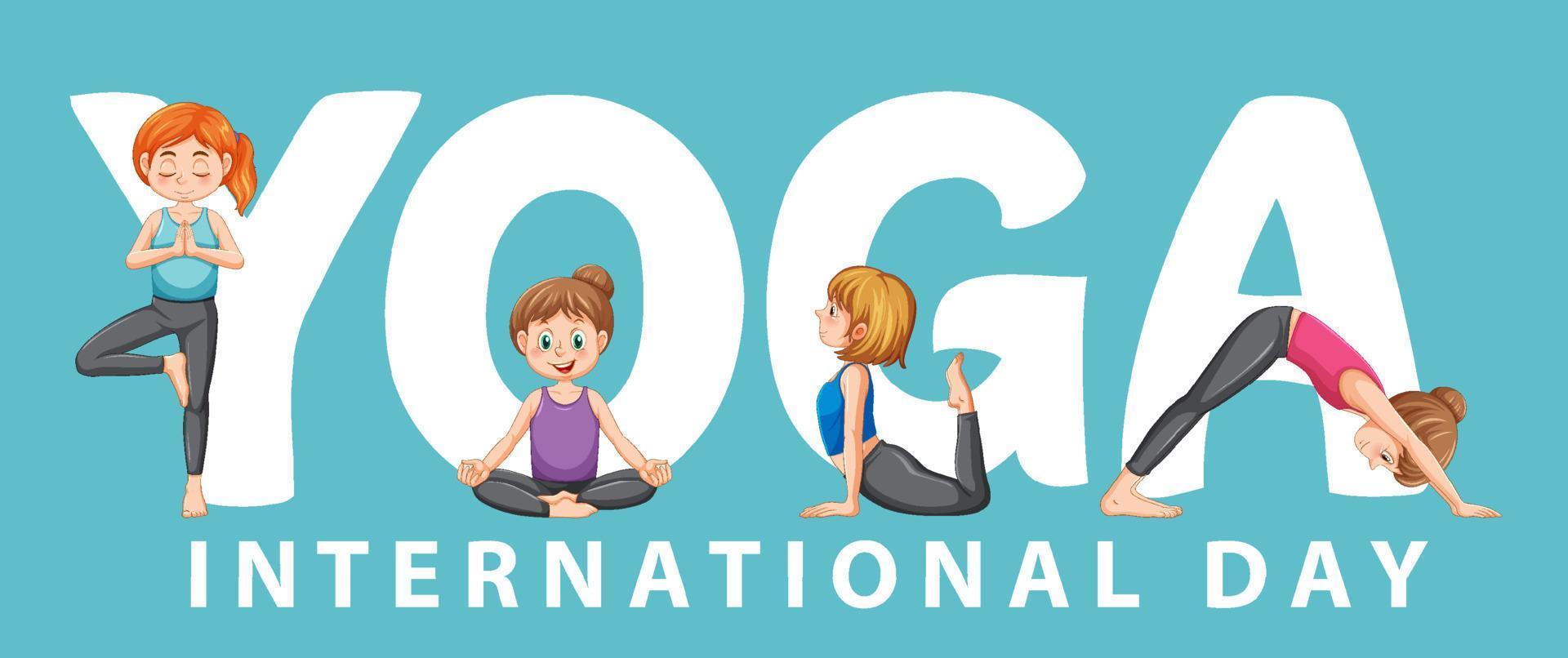 International yoga day banner design 12803456 Vector Art at Vecteezy