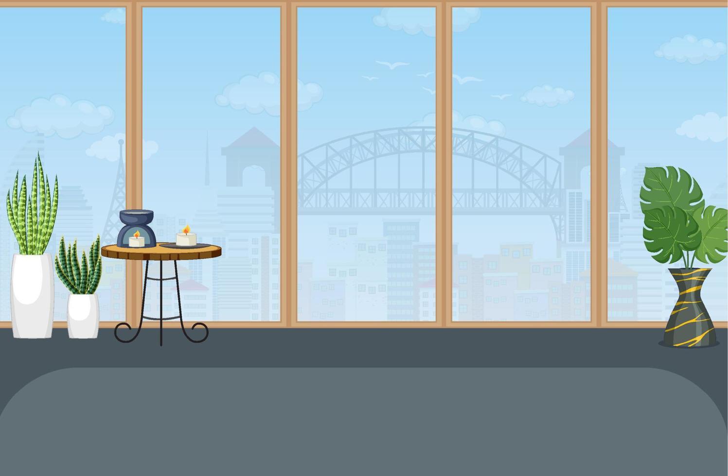 Yoga studio background template vector