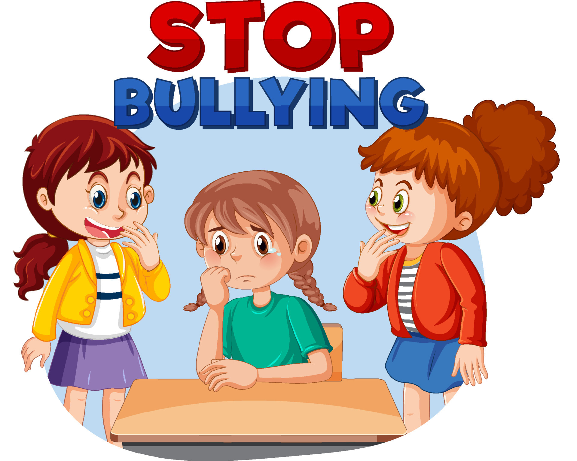 Stop Bullying text with cartoon character 12803595 Vector Art at Vecteezy Stop Bullying text with cartoon character 12803595 Vector Art at Vecteezy