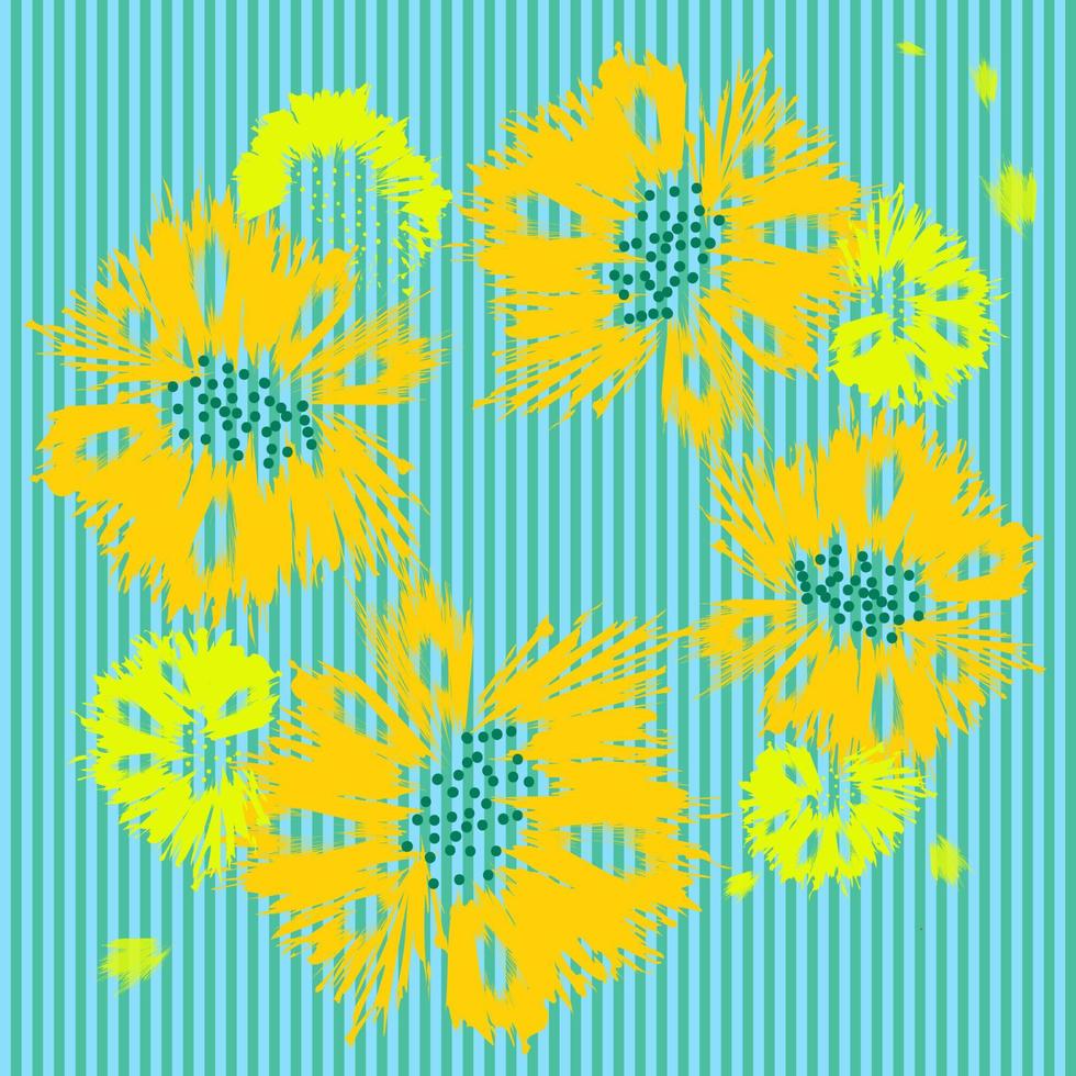 marco floral y pétalos. elemento de diseño vector