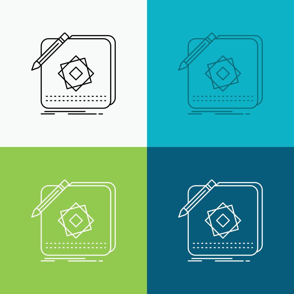 Design. App. Logo. Application. Design Icon Over Various Background. Line style design. designed for web and app. Eps 10 vector illustration