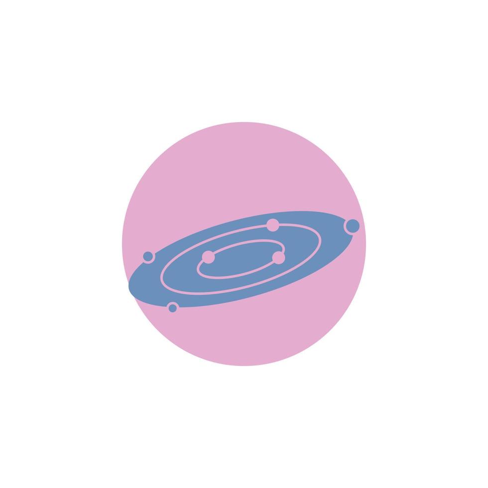 Galaxy. astronomy. planets. system. universe Glyph Icon. vector