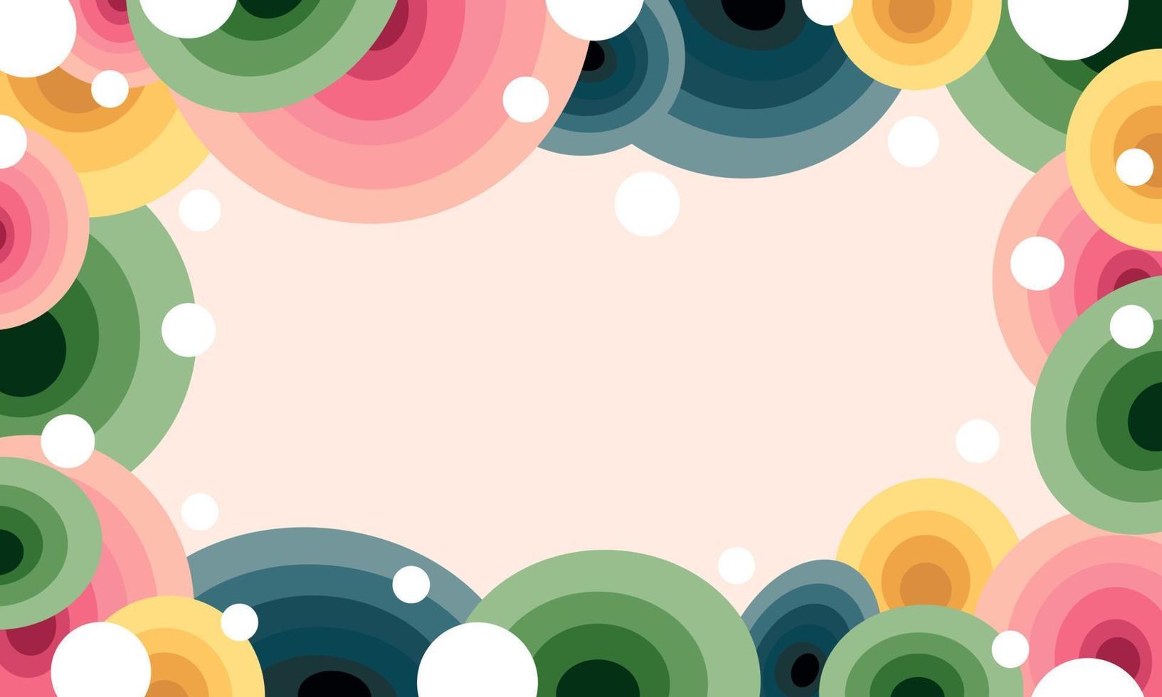 abstract flat circles background. - Vector. vector