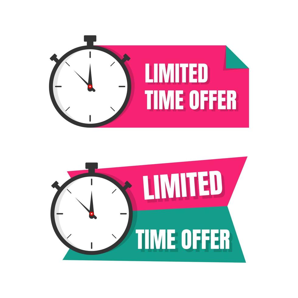 Limited time offer sale. - Vector. vector