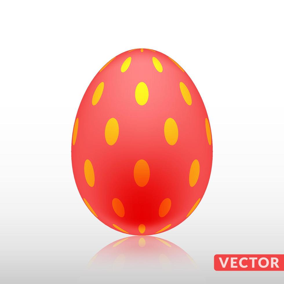 Realistic egg with exotic skin pattern, vector, Illustration. vector