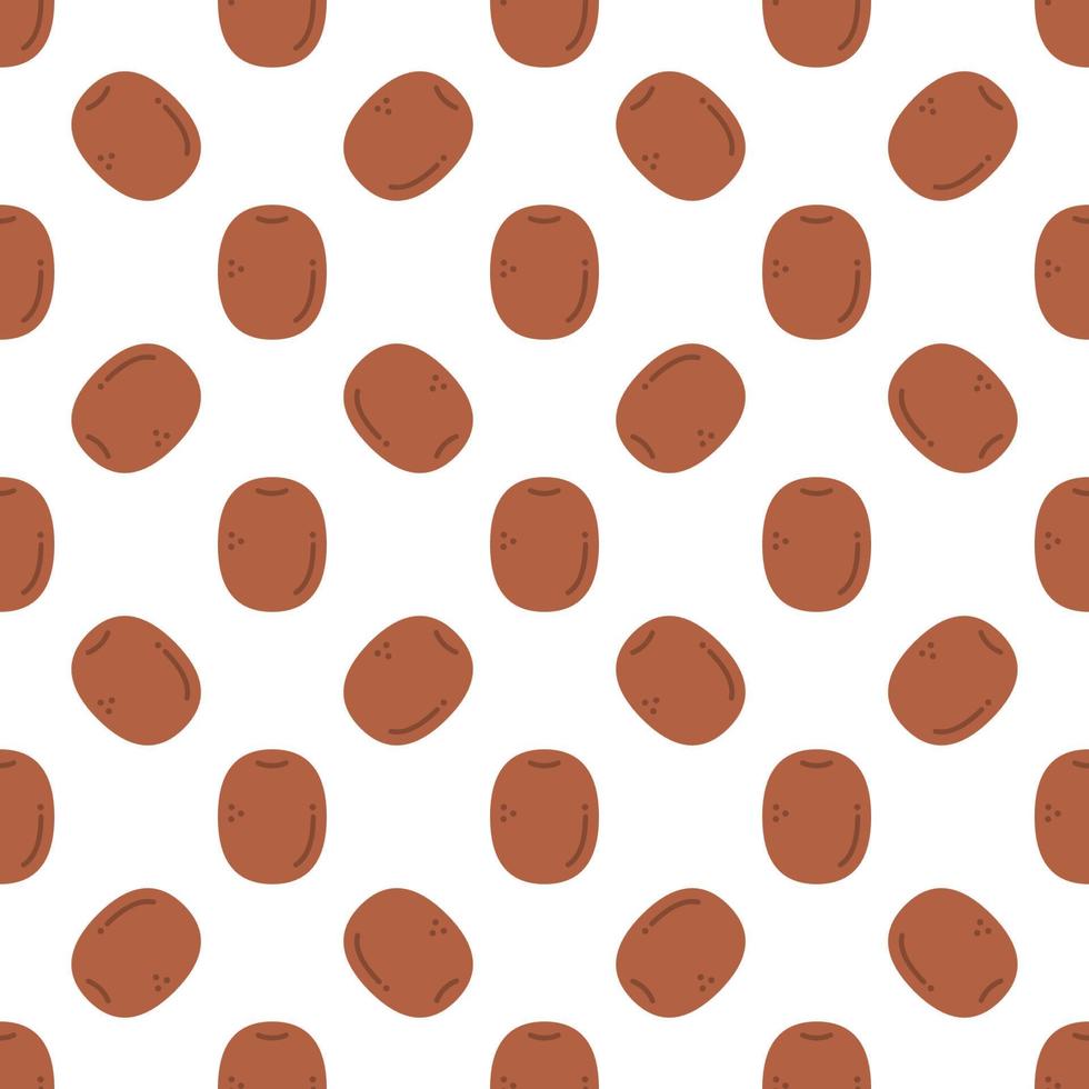 Cartoon kiwi seamless pattern background. vector