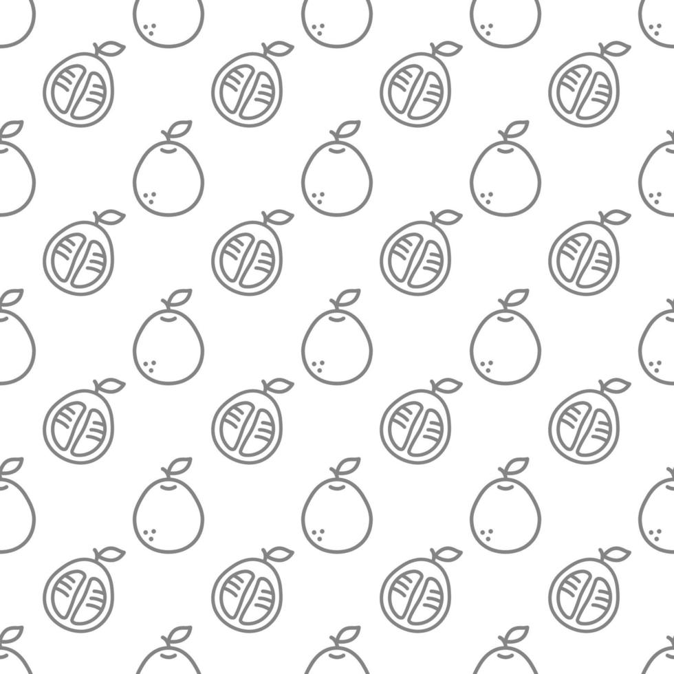 Pomelo seamless pattern background.. vector