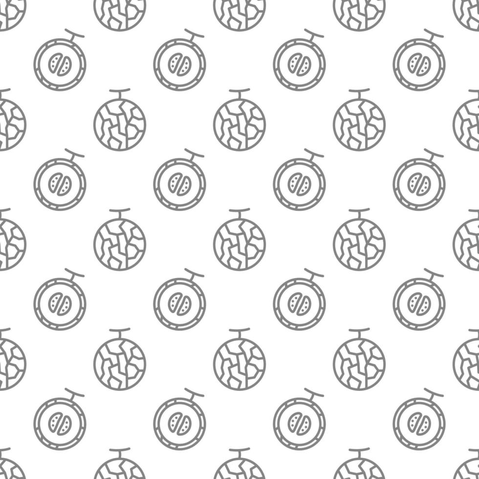 Cantaloup seamless pattern background . vector