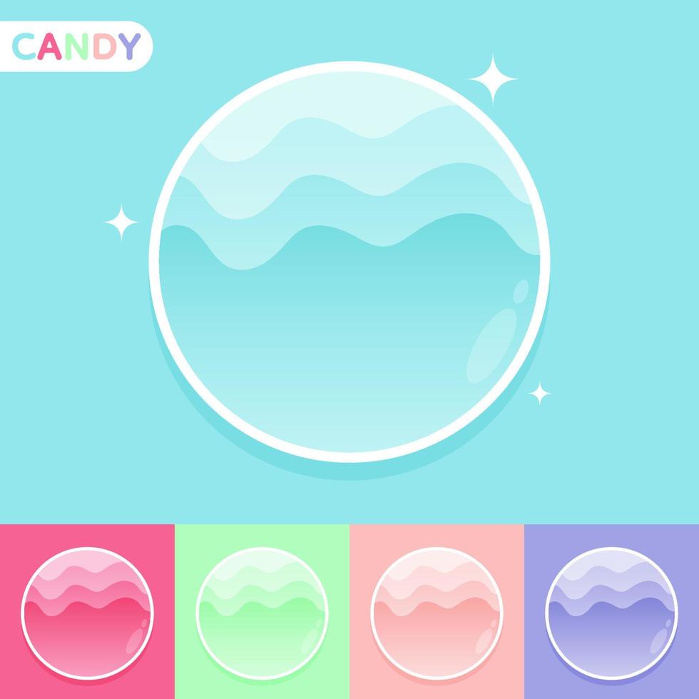 Set of Cute colourful candy, Vector, Illustration. vector