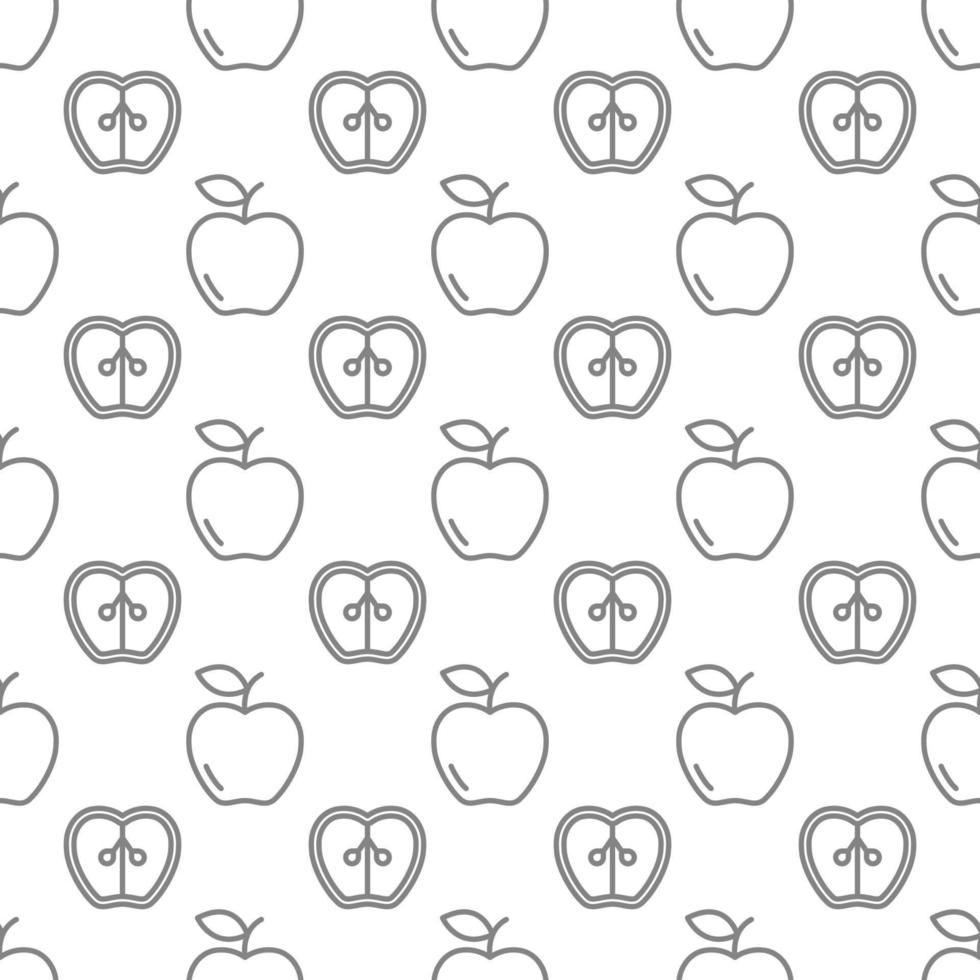 Apple seamless pattern background. vector