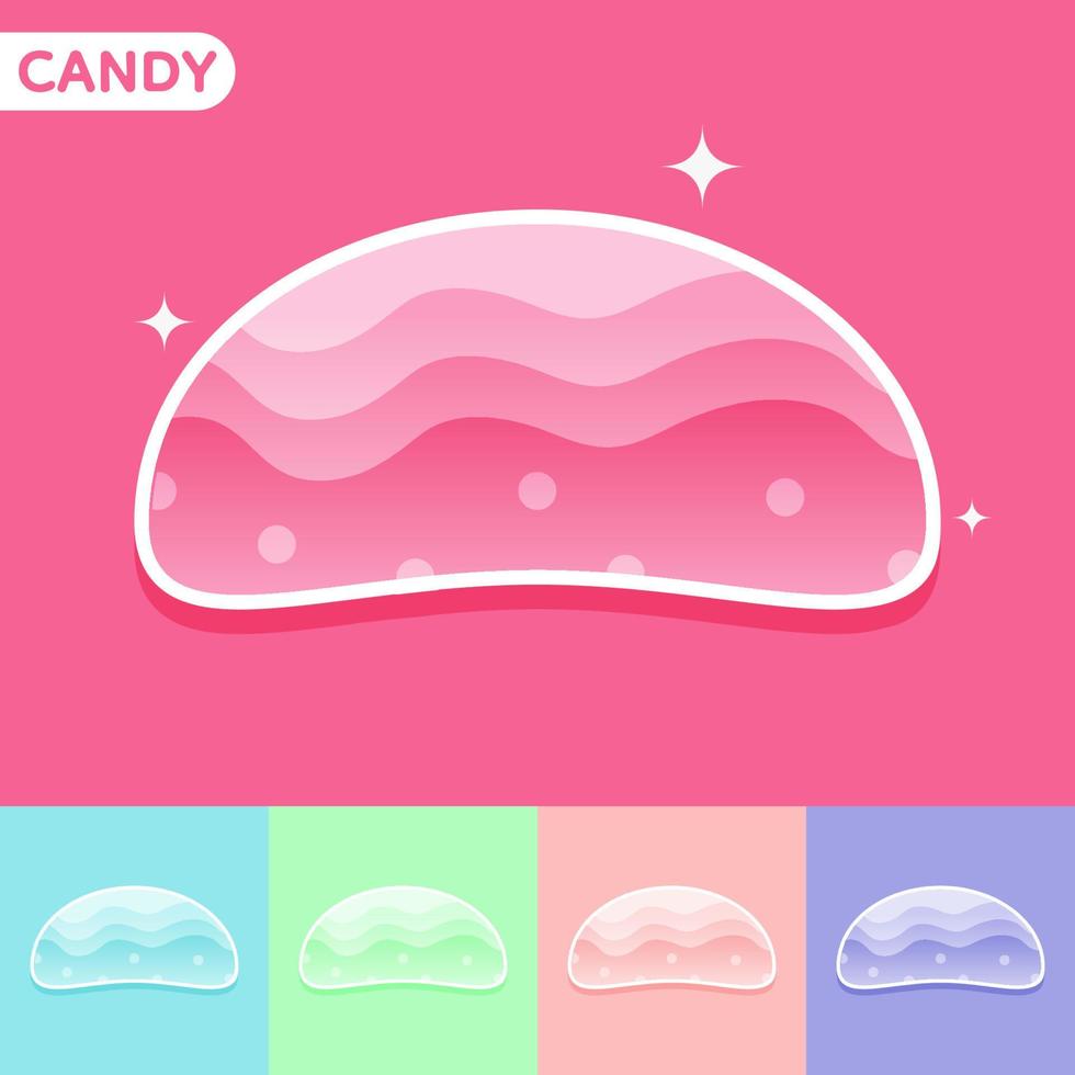 Set of Cute colourful candy, Vector, Illustration. vector