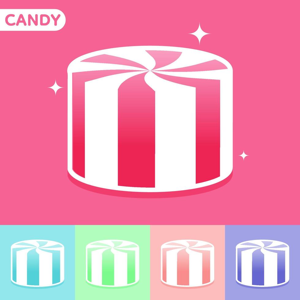 Set of Cute colourful candy, Vector, Illustration. vector