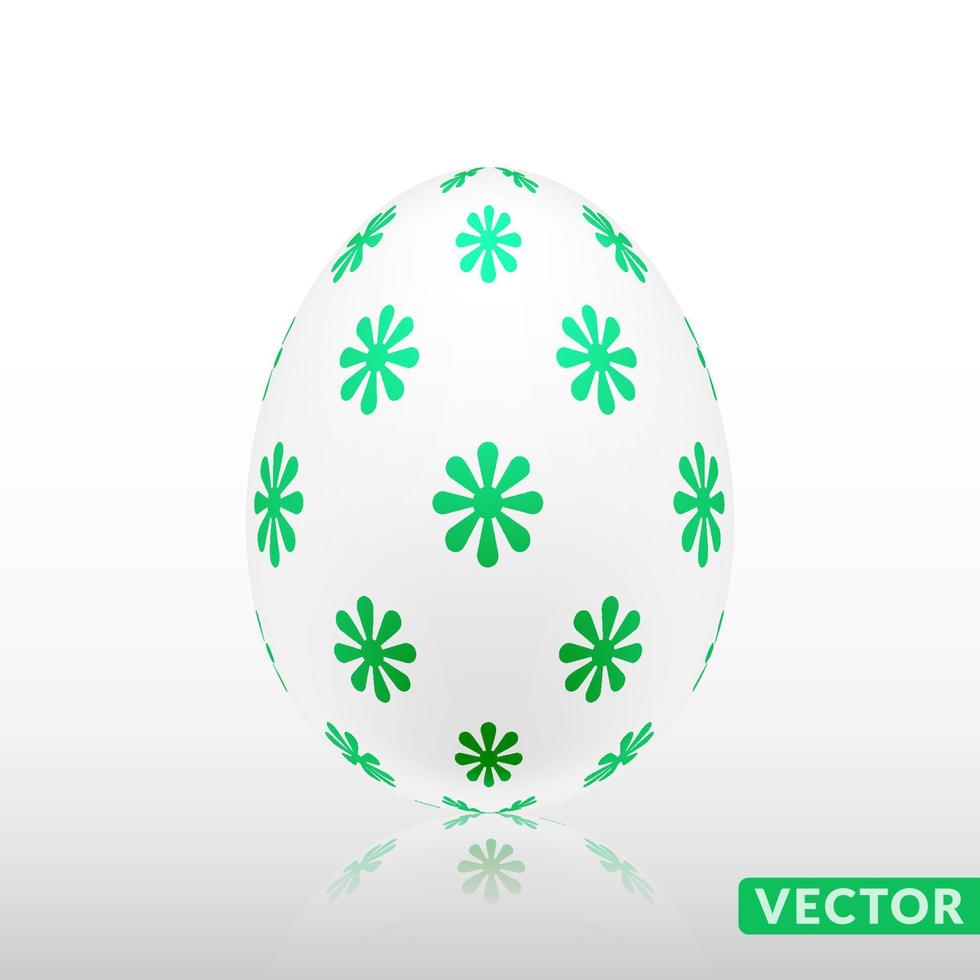 Realistic egg with exotic skin pattern, vector, Illustration. vector