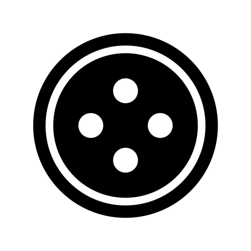 clothing button icon vector