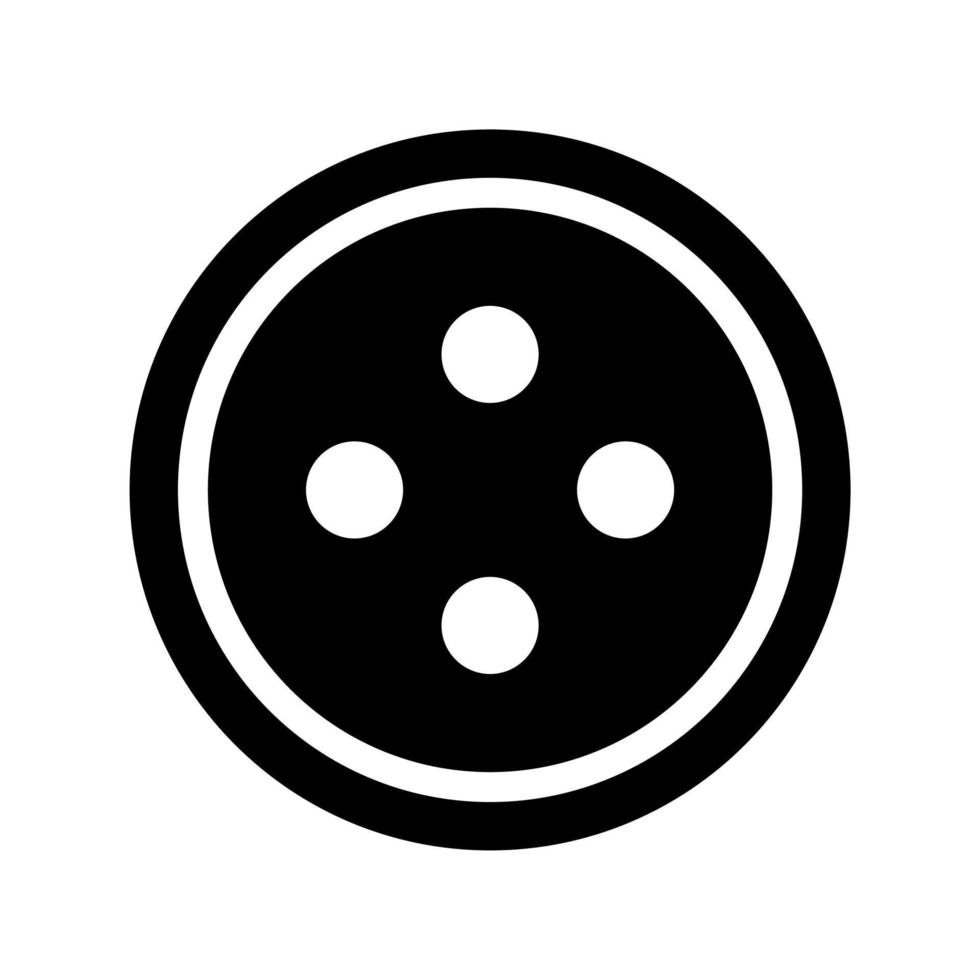clothing button icon vector