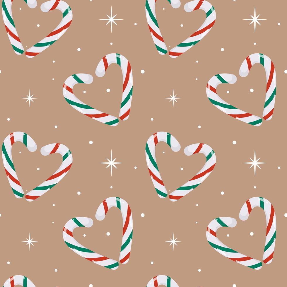 Vector pattern with Christmas candies