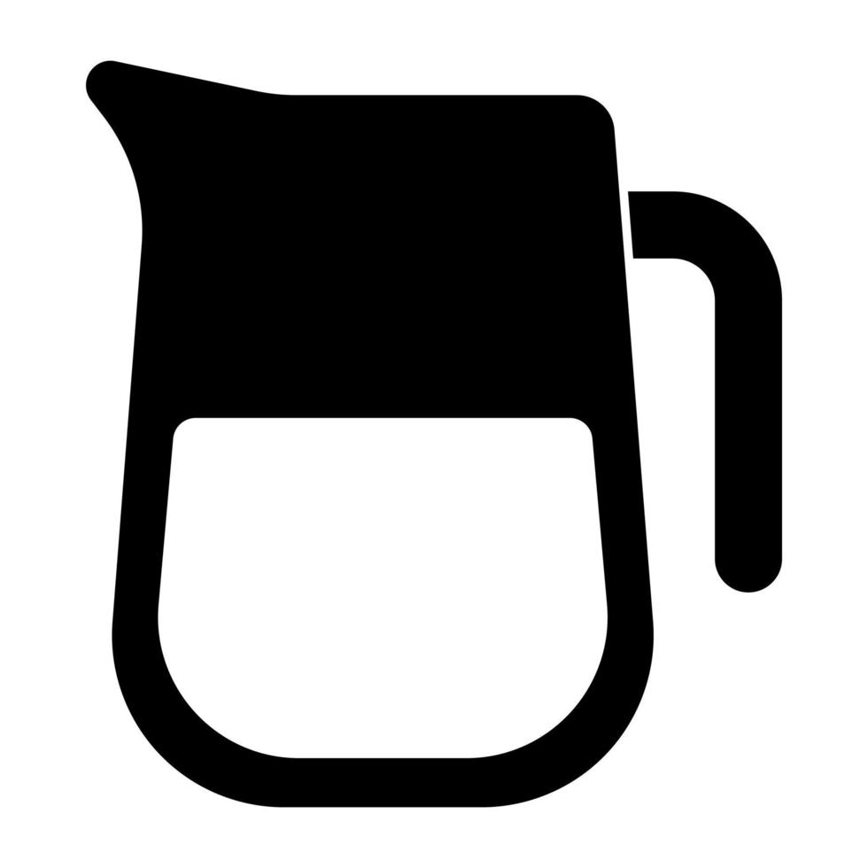 icono de diseño moderno de jarra de jugo vector