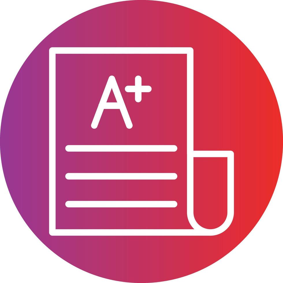 Exam Result Icon Style vector