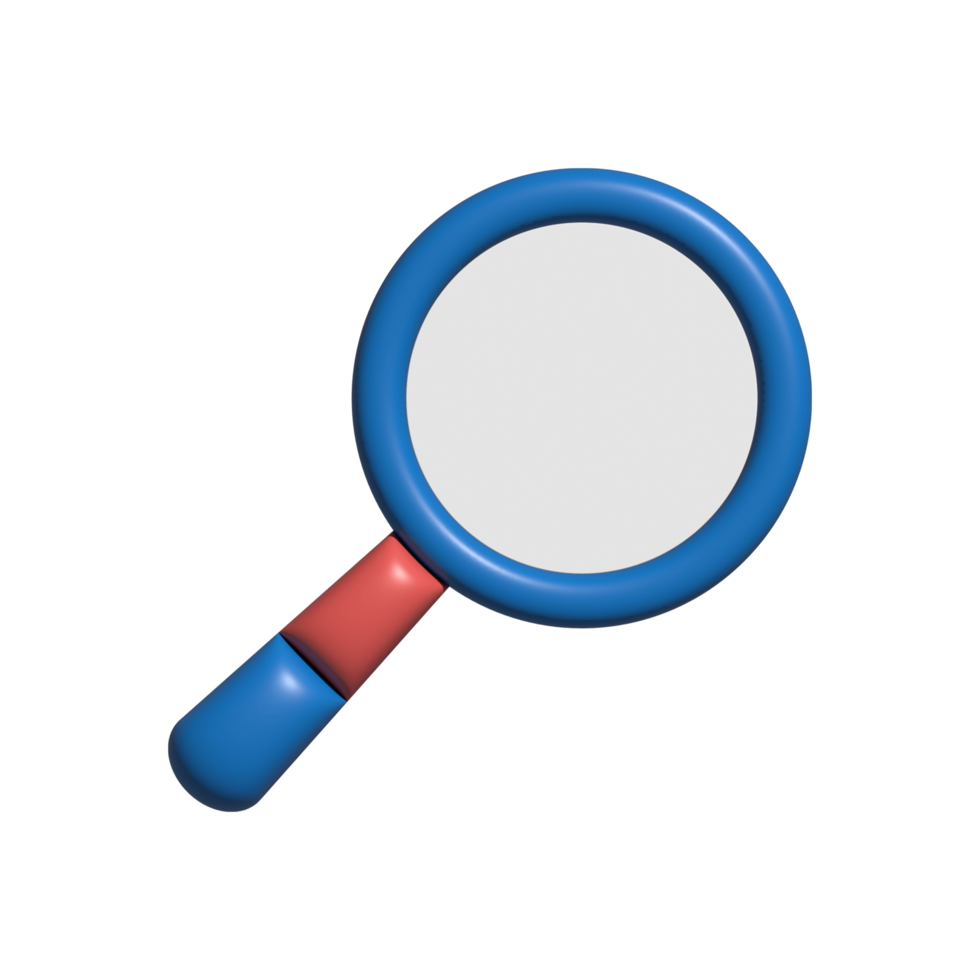 loupe 3d objet illustration rendu icône isolé png