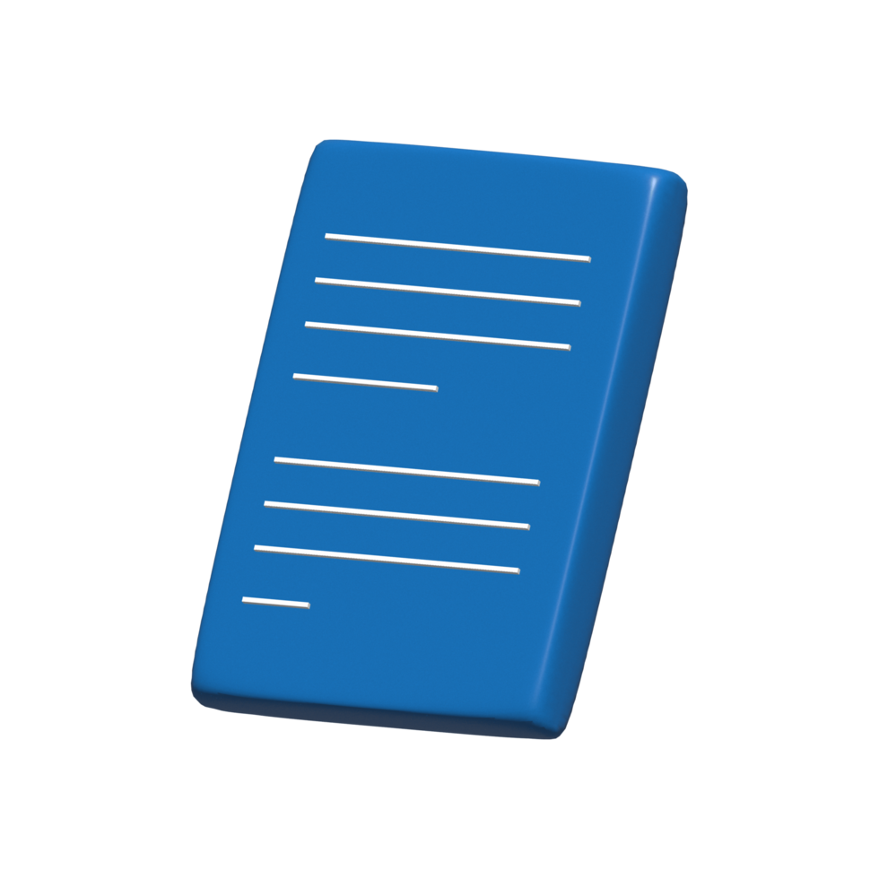 book 3d object illustration rendering icon isolated png
