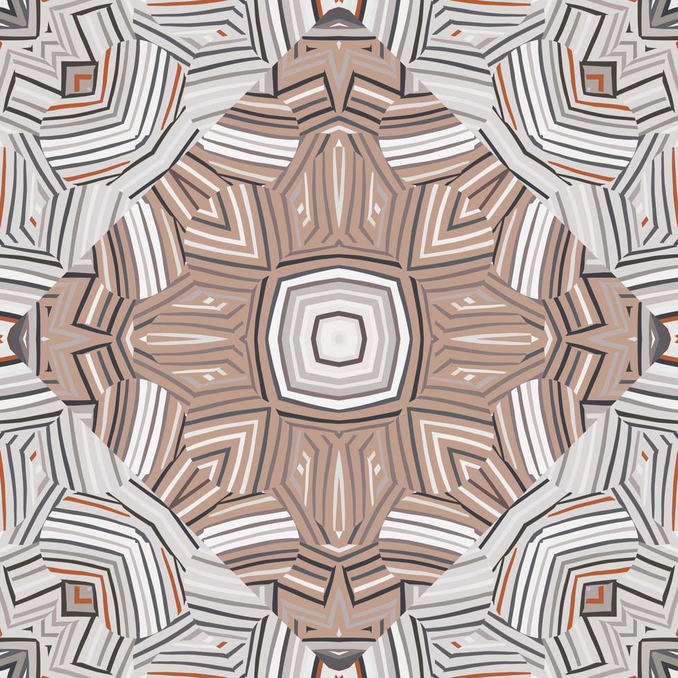 Geometric lines wallpaper. Abstract ethnic tile. Tribal mosaic seamless pattern. vector
