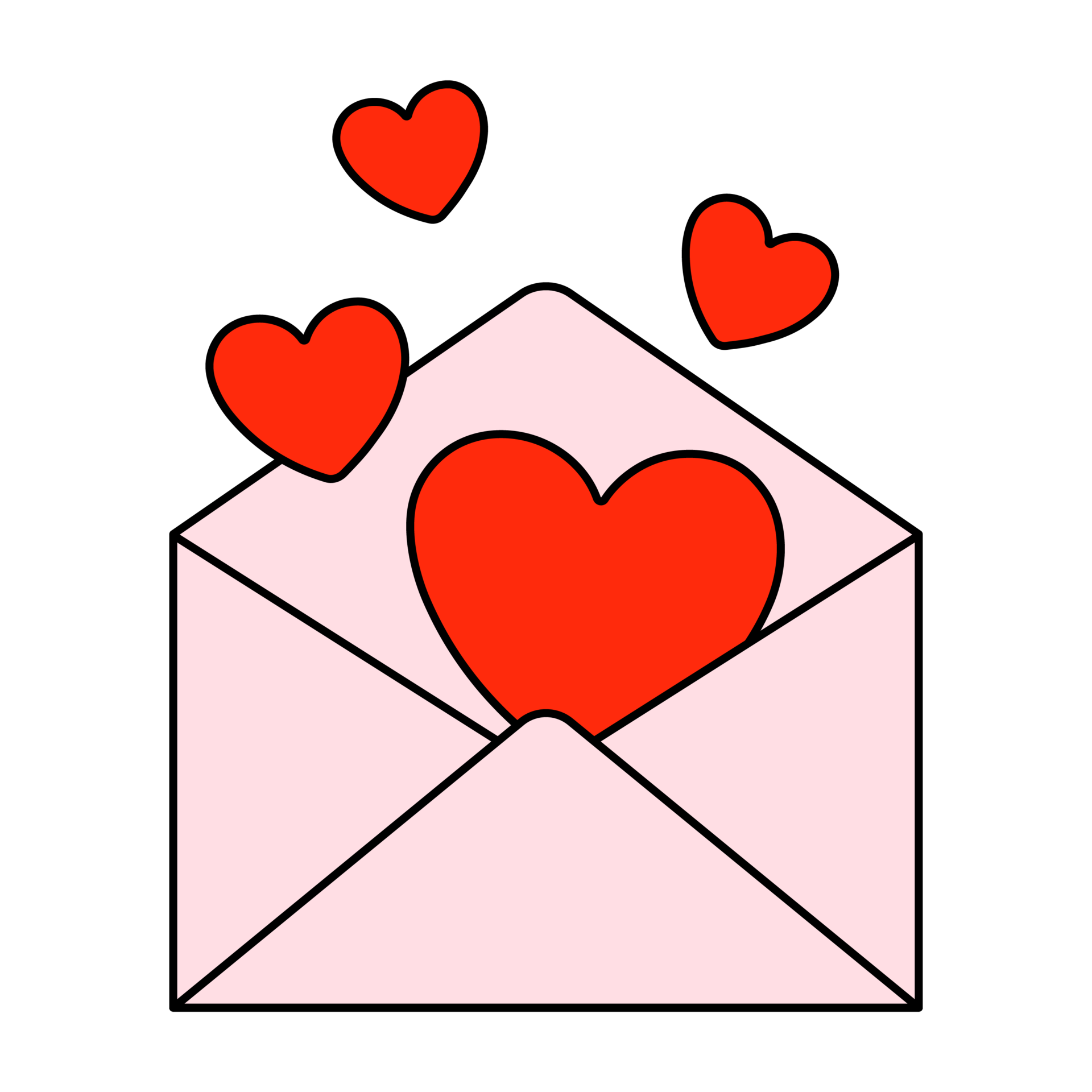 Envelope Valentine's day Filled Clipart, Love 12805808 PNG