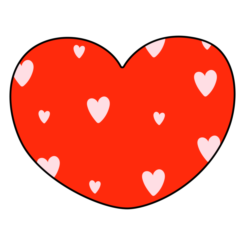 heart Valentine's day Filled Clipart, Love png