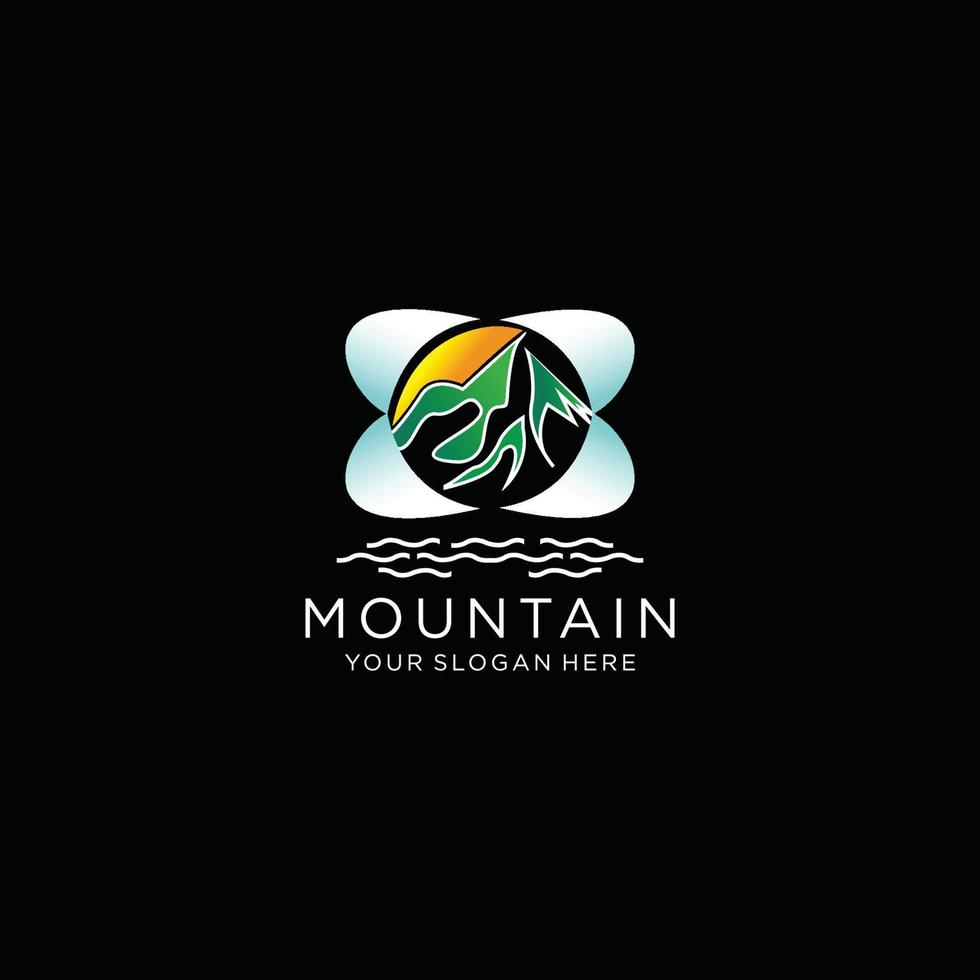 The mountain logo icon vector image