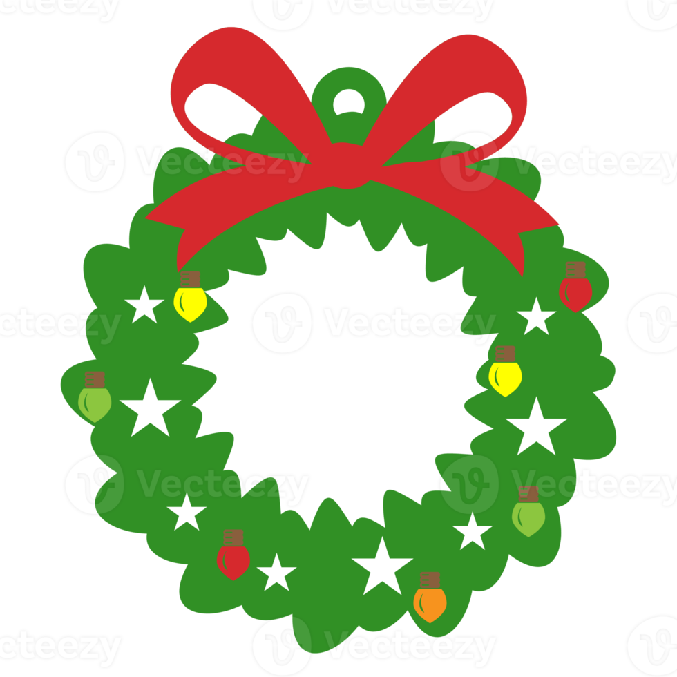 Christmas wreath greeting png