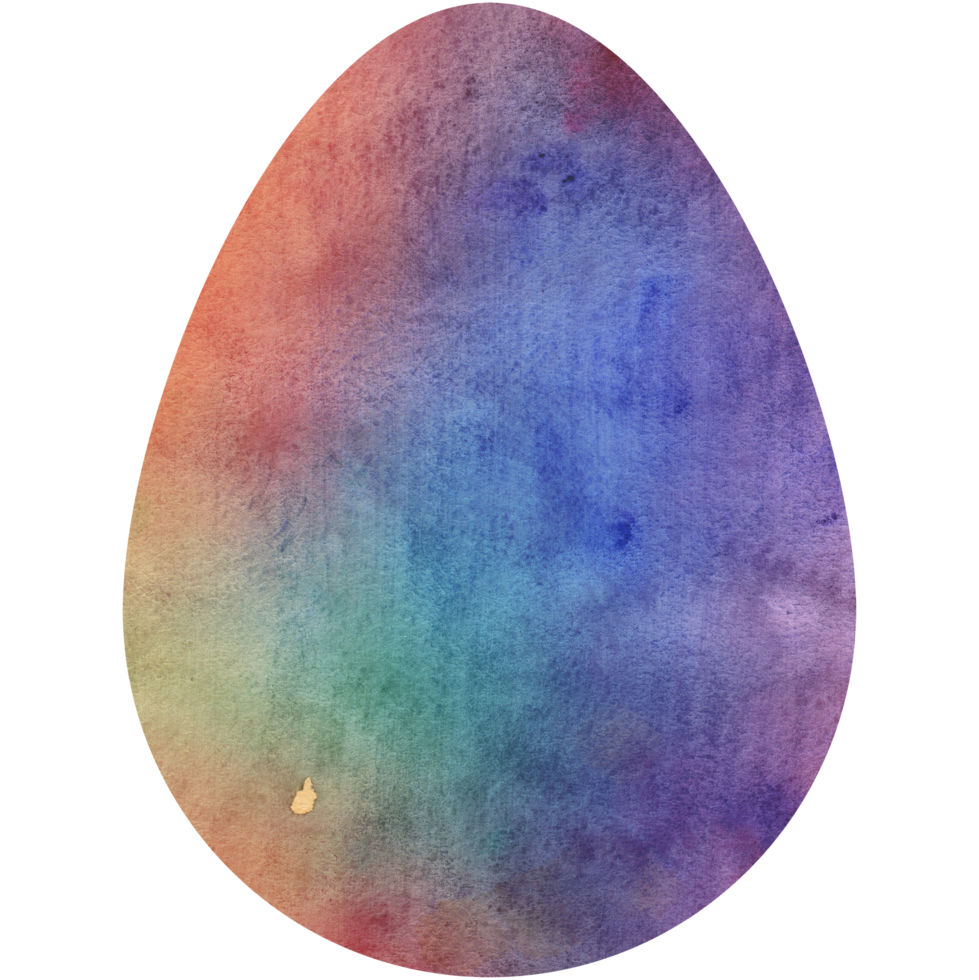 acquerello Pasqua uovo. ovale forma, sfondo, struttura. trasparente png clipart