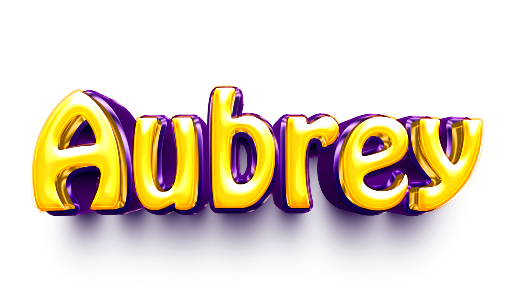 name of girls bubbly celebration decoration hanging air balloon shiny aubrey png