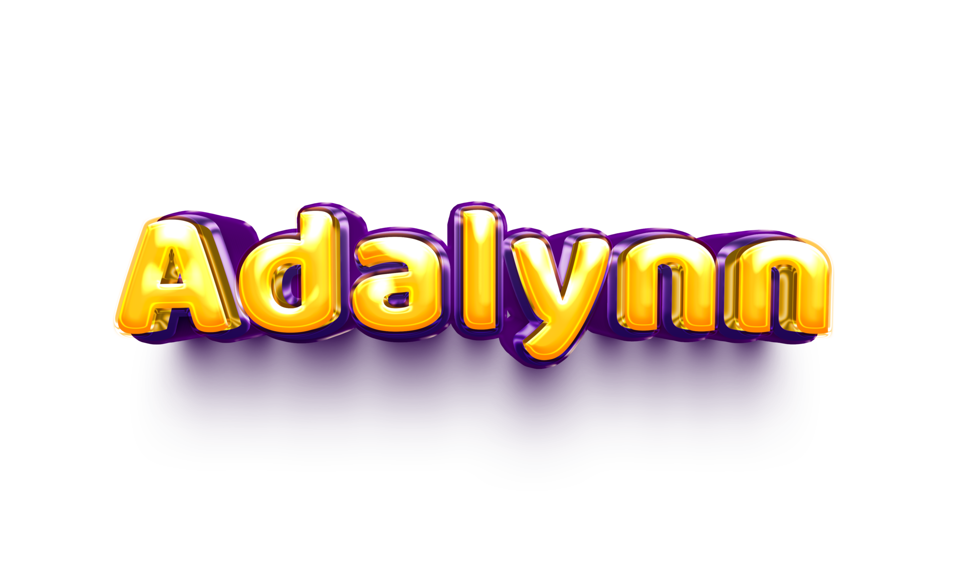 girl name inflated air foil shiny celebration decoration adalynn