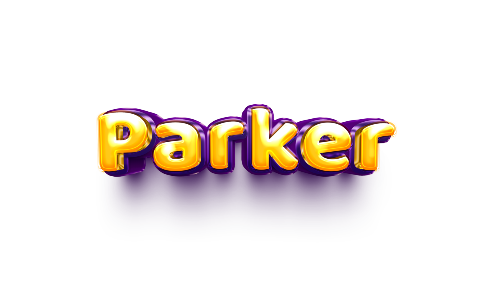 girl name inflated air foil shiny celebration decoration parker png