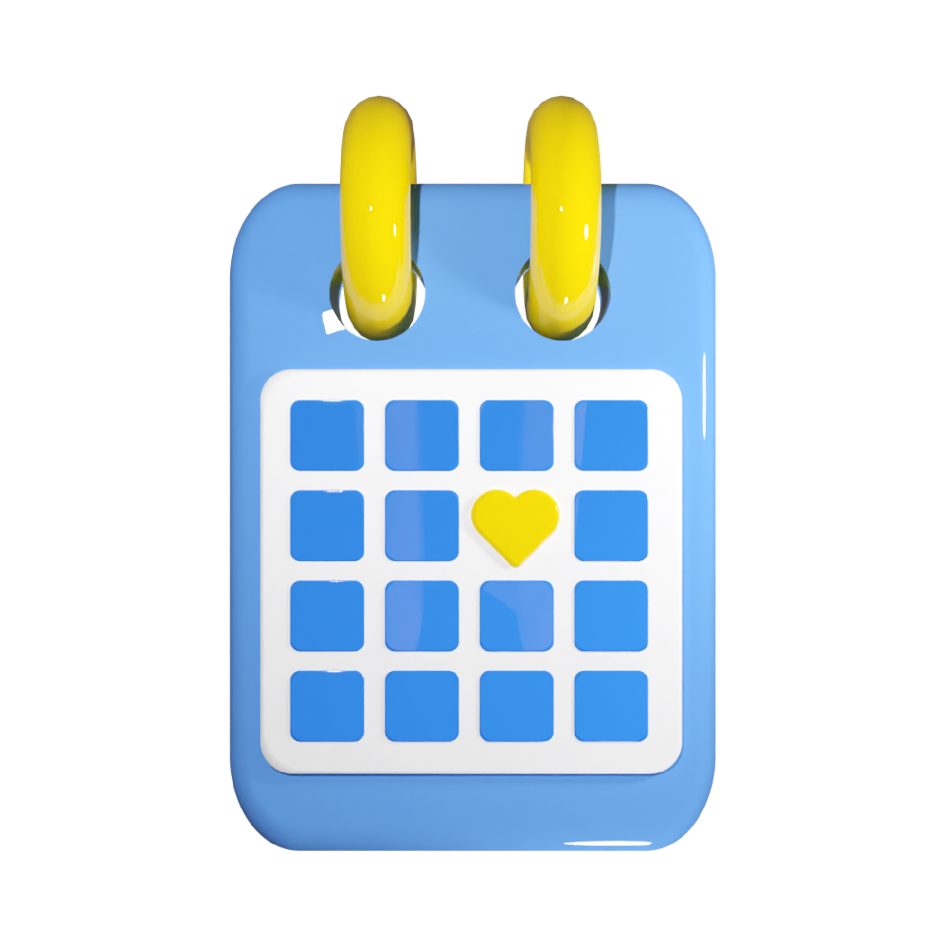 Render 3d del calendario con guardar la fecha programada para eventos