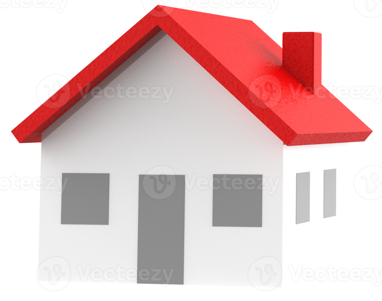 house icon isolated on transparent background. 3D Illustration. png