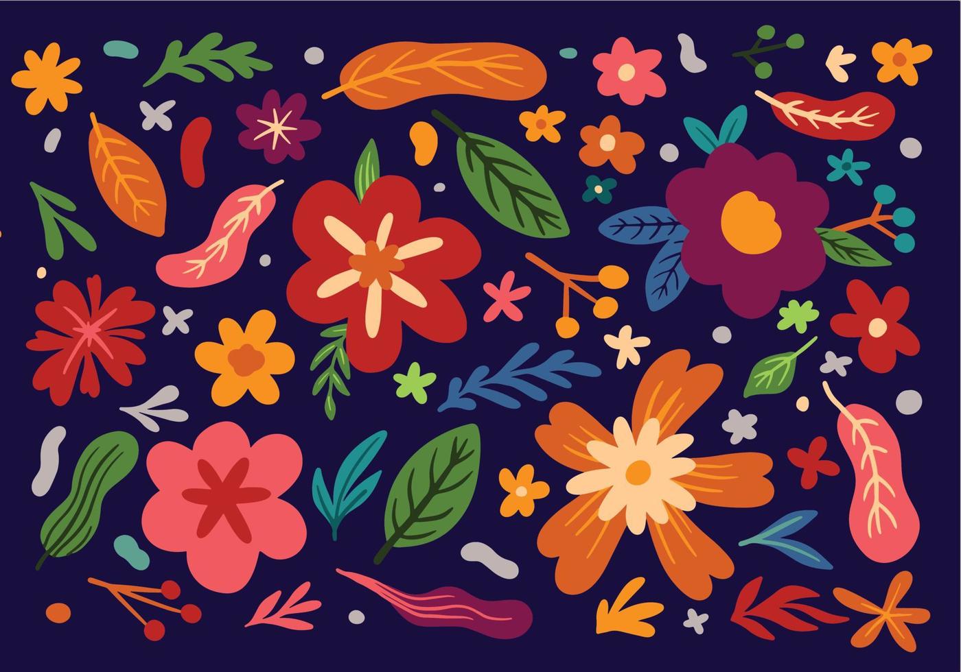 diseño de patrón floral de moda para fondo y papel tapiz vector