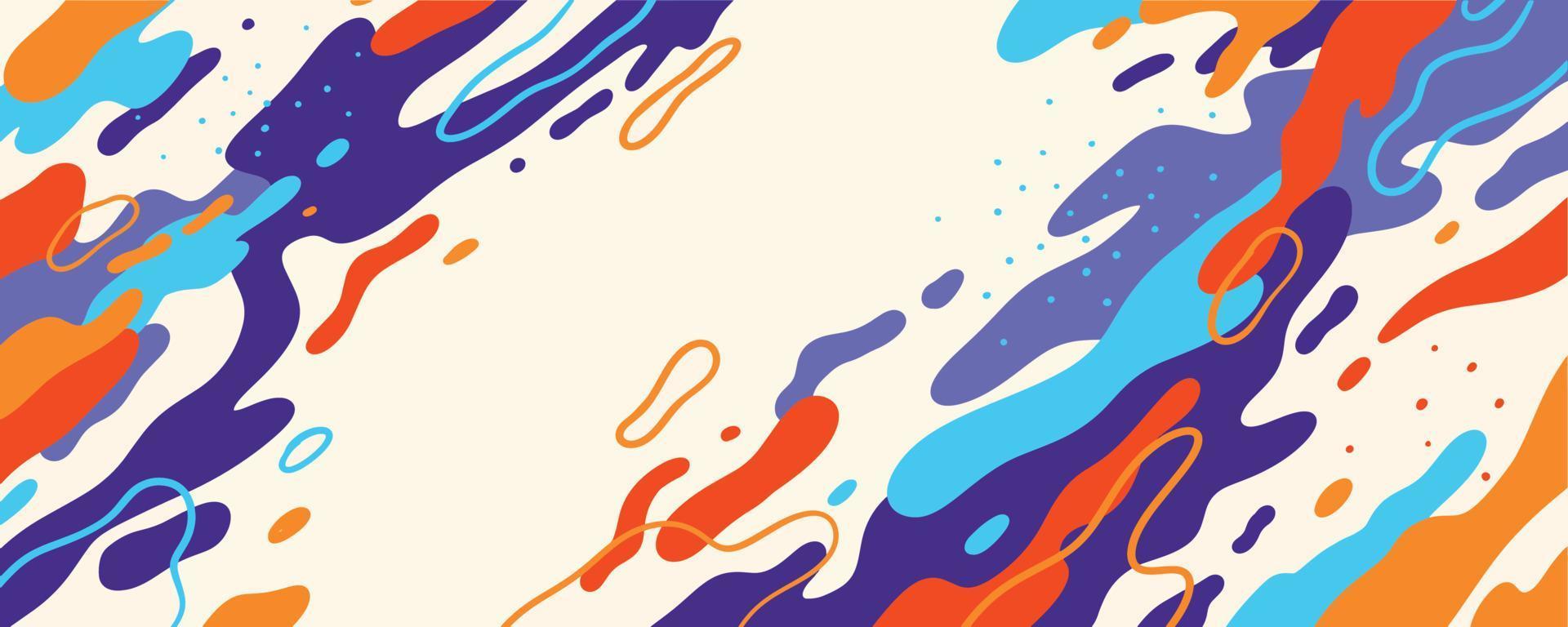 Abstract trendy liquid background design. Retro 80s and fluid pattern for copy space frame design and wallpaper vector