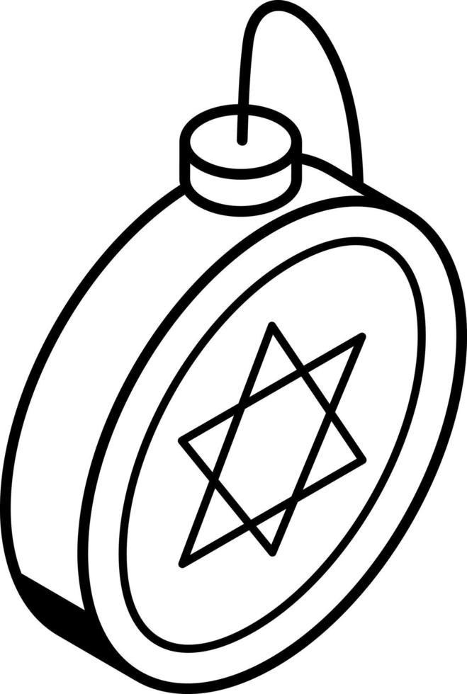 A vintage wheel line icon vector