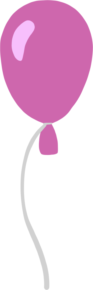 doodle freehand sketch drawing of party balloon. png