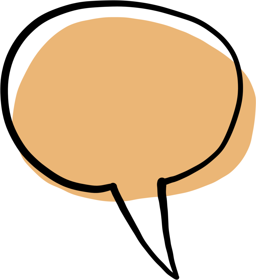 doodle freehand sketch drawing of word balloon. png