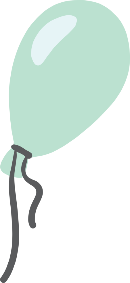 doodle freehand sketch drawing of party balloon. png
