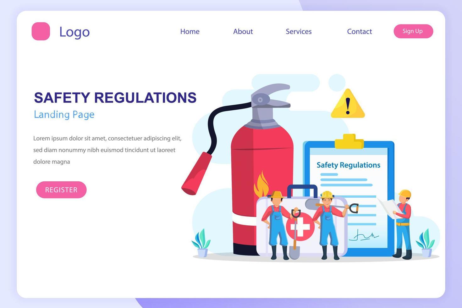 OSHA - Occupational Safety and Health Administration for business and organization vector. vector